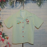 Boys Santa Christmas Shirt